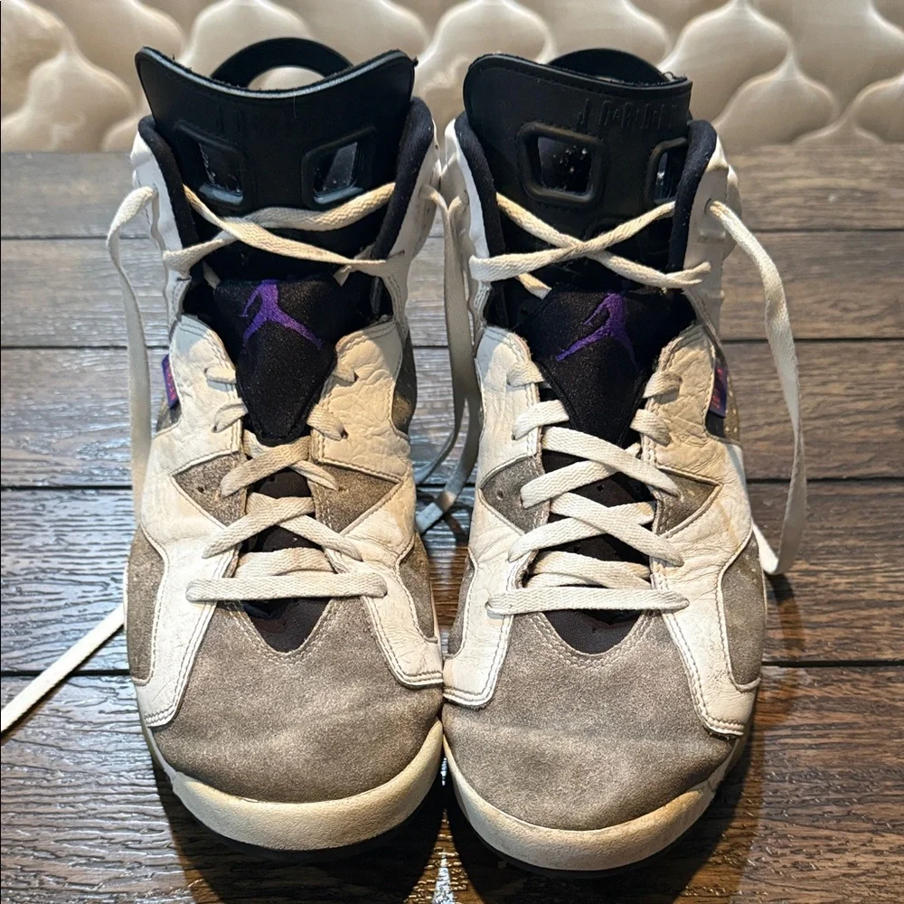 Nike Air Jordan 6 Retro LTR Flint Men's 13 US White Sneakers (C13125-100) - Picture 4 of 16